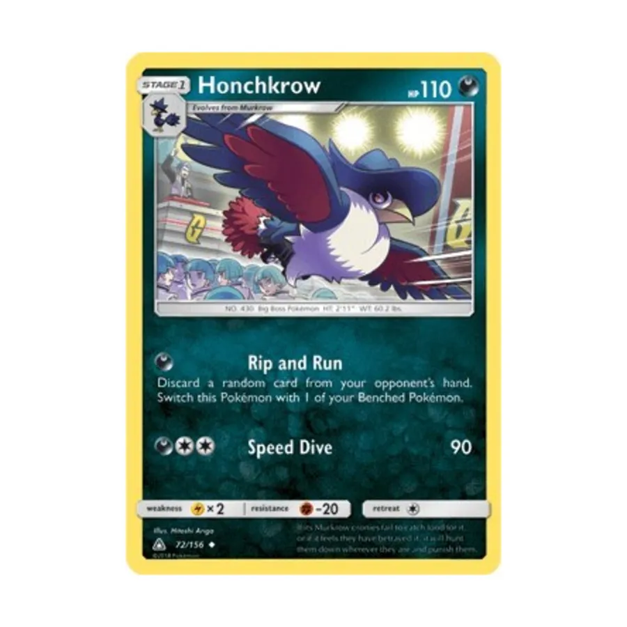 CCG Хончкроу (Ю) #72, Pokemon - Sun & Moon - Ultra Prism - Singles
CCG Хончкроу (Ю) #72, Pokemon - Sun & Moon - Ultra Prism - Singles