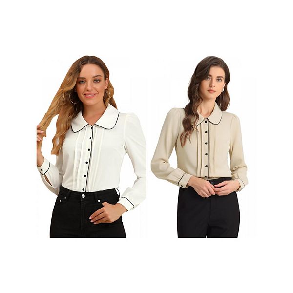 2 упаковки женской блузы с воротником питер пэн Inspire Chic, White Light Khaki
2 упаковки женской блузы с воротником питер пэн Inspire Chic, White Light Khaki