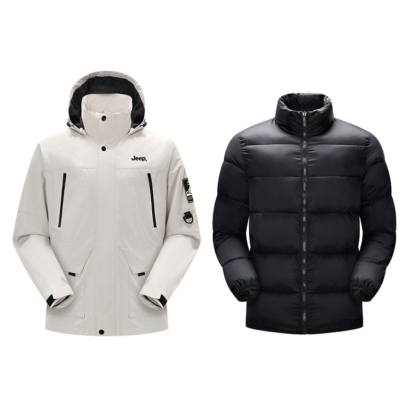 Jeep Унисекс пуховик, Ecru 
Jeep Унисекс пуховик, Ecru