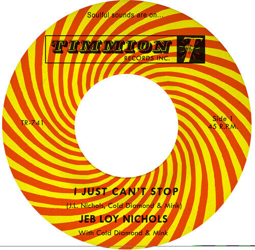 Сингл 7" Nichols, Jeb Loy / Cold Diamond & Mink: I Just Can't Stop
Сингл 7" Nichols, Jeb Loy / Cold Diamond & Mink: I Just Can't Stop