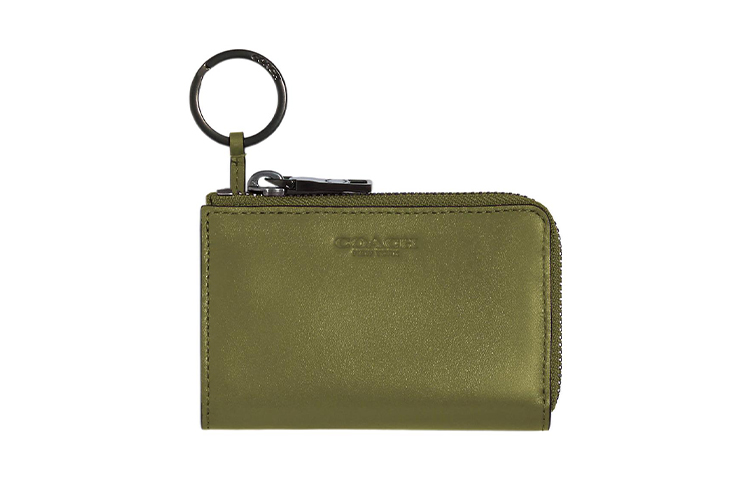 COACH Кожаный ключница кошелек для монет картхолдер, Green
COACH Кожаный ключница кошелек для монет картхолдер, Green