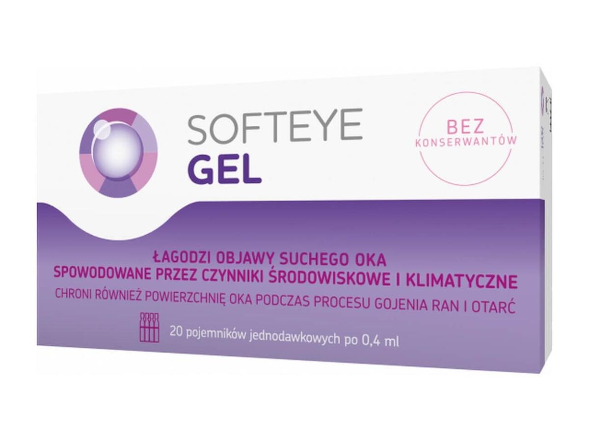 Гель Softeye, 0,4 мл, 20 контейнеров Polpharma 
Гель Softeye, 0,4 мл, 20 контейнеров Polpharma