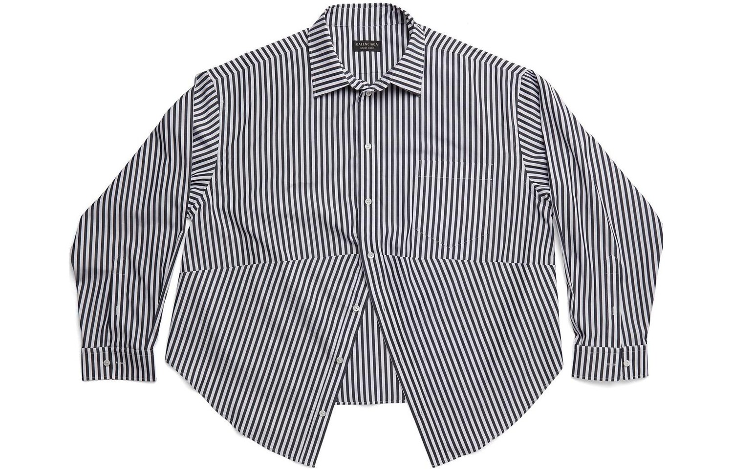 Рубашка женская черная/белая Balenciaga 
Рубашка женская черная/белая Balenciaga