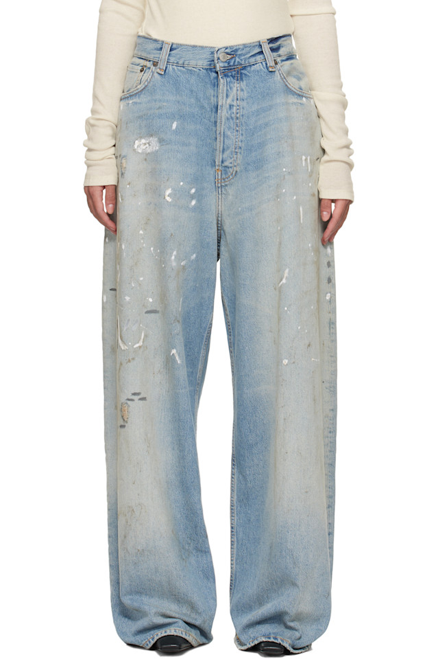 Супермешковатые джинсы 2023f Acne Studios, синий 
Супермешковатые джинсы 2023f Acne Studios, синий