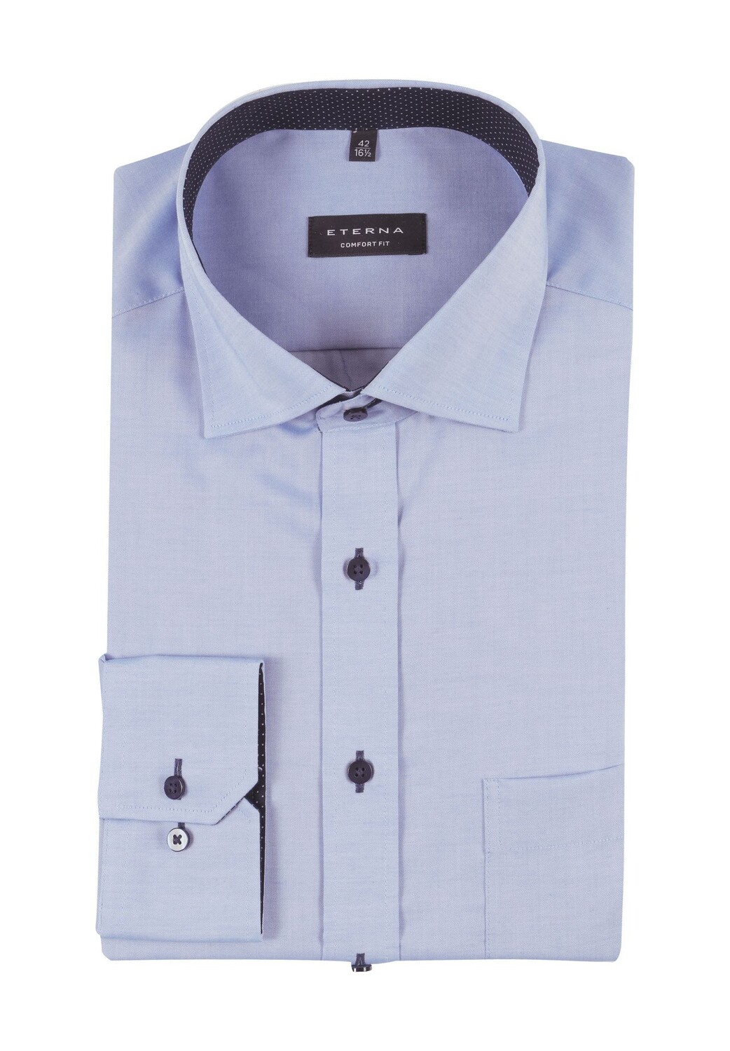 Рубашка деловая, с длинным рукавом, стандартного кроя, мужская ETERNA, цвет Mittelblau
Рубашка деловая, с длинным рукавом, стандартного кроя, мужская ETERNA, цвет Mittelblau