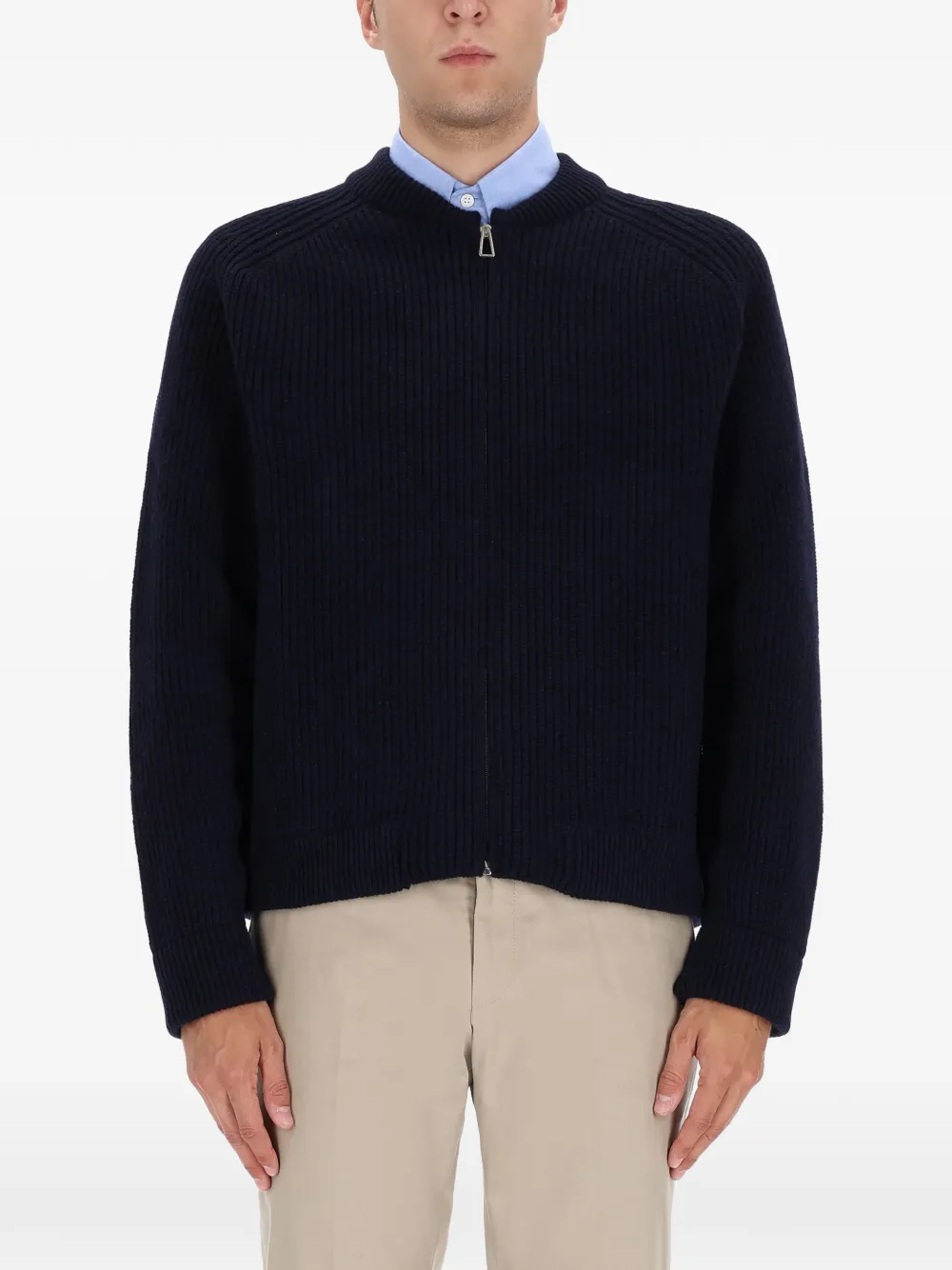 Кардиган в рубчик на молнии PS Paul Smith, синий
Кардиган в рубчик на молнии PS Paul Smith, синий