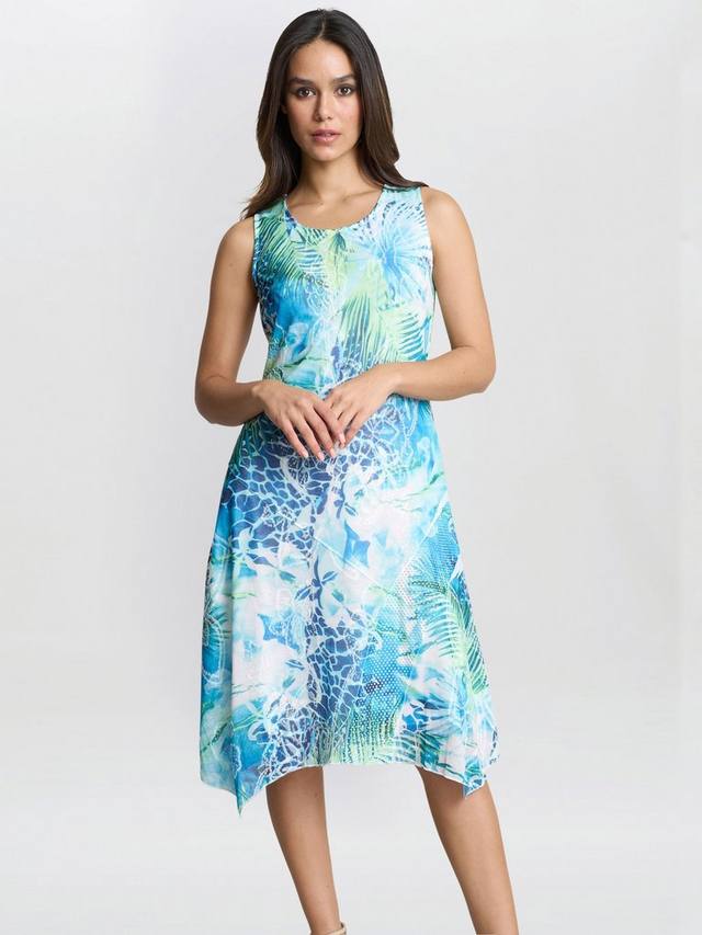 Платье Eliana Tropical без рукавов Gina Bacconi, Blue/Multi
Платье Eliana Tropical без рукавов Gina Bacconi, Blue/Multi