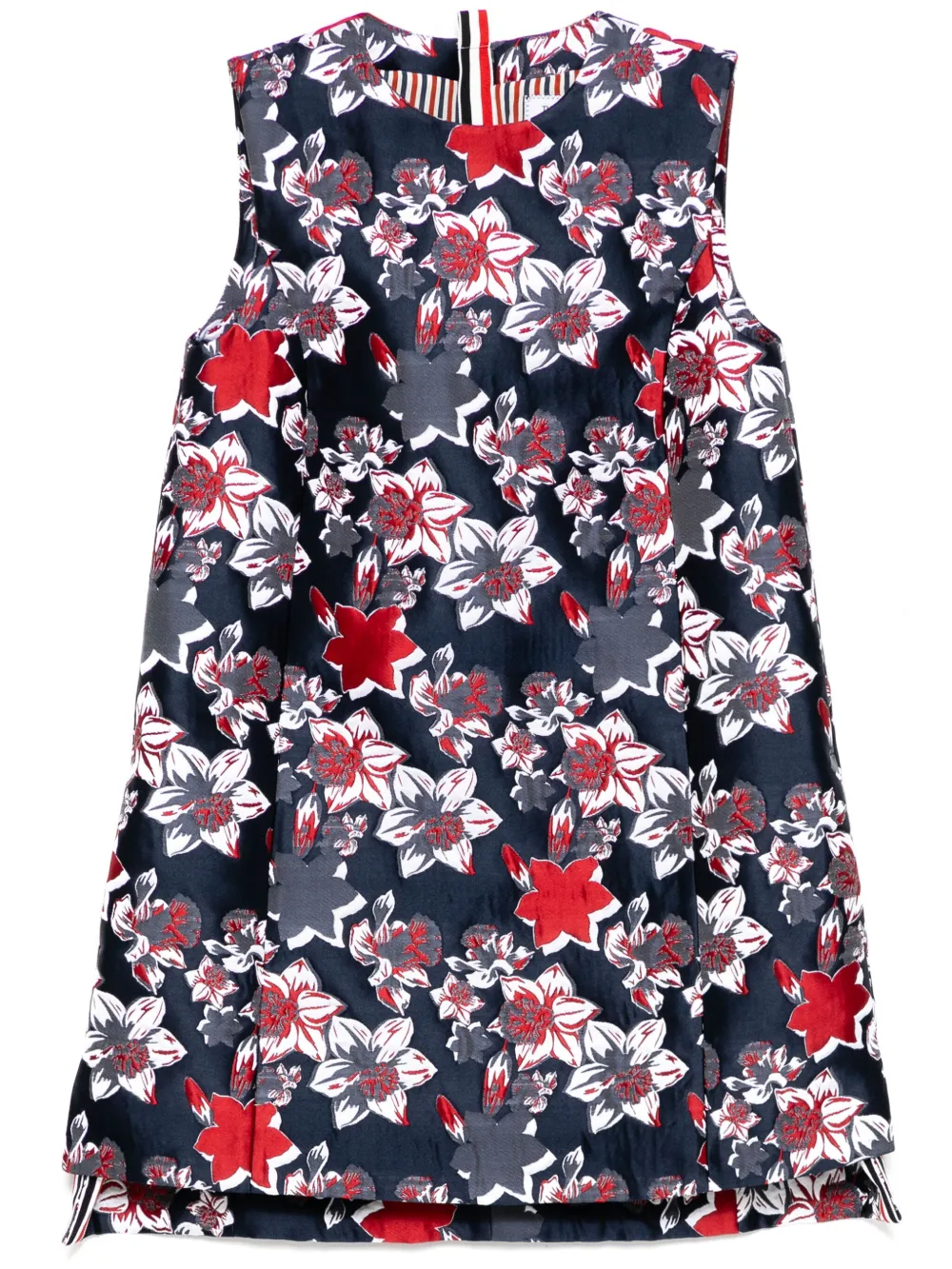 Короткое платье А-силуэта THOM BROWNE, синий
Короткое платье А-силуэта THOM BROWNE, синий