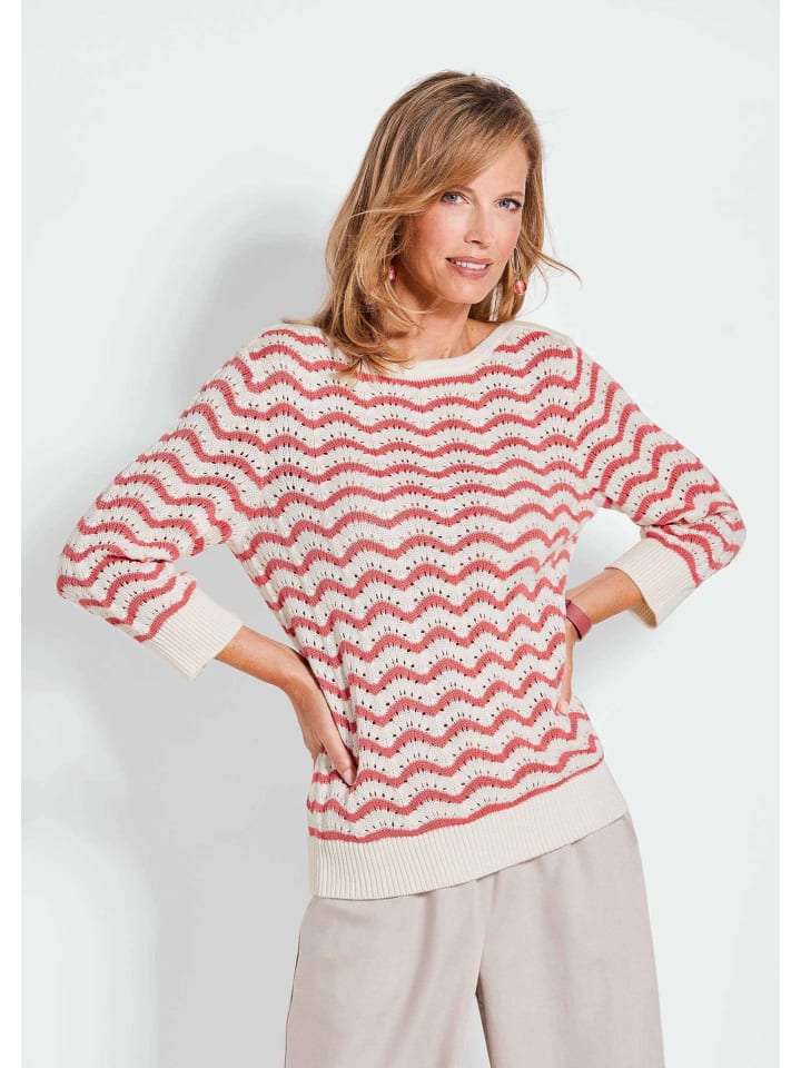 Вязаный свитер GOLDNER, цвет cremeweiß/koralle
Вязаный свитер GOLDNER, цвет cremeweiß/koralle