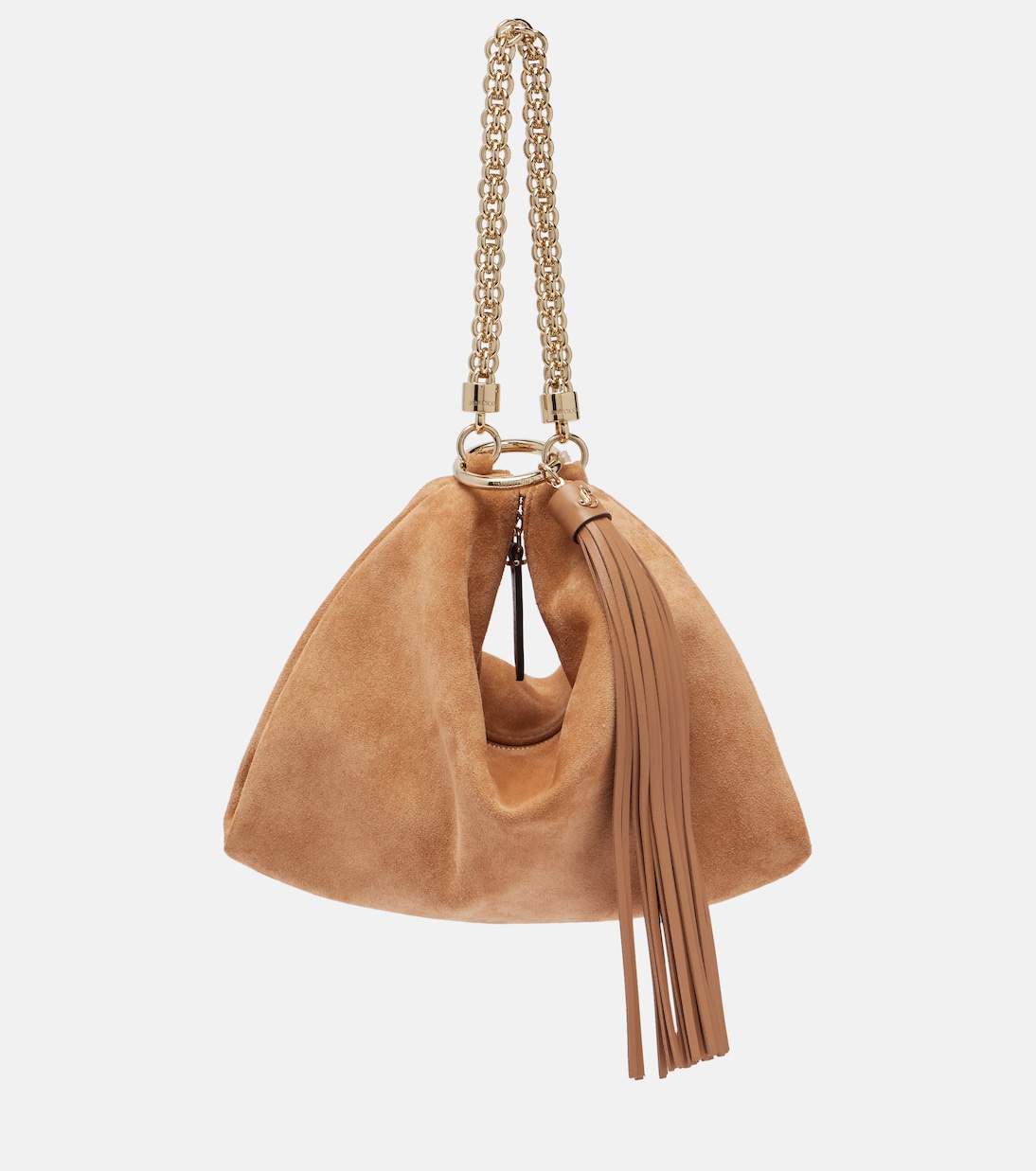 Клатч Callie из замши Jimmy Choo, Toffee/Light Gold 
Клатч Callie из замши Jimmy Choo, Toffee/Light Gold