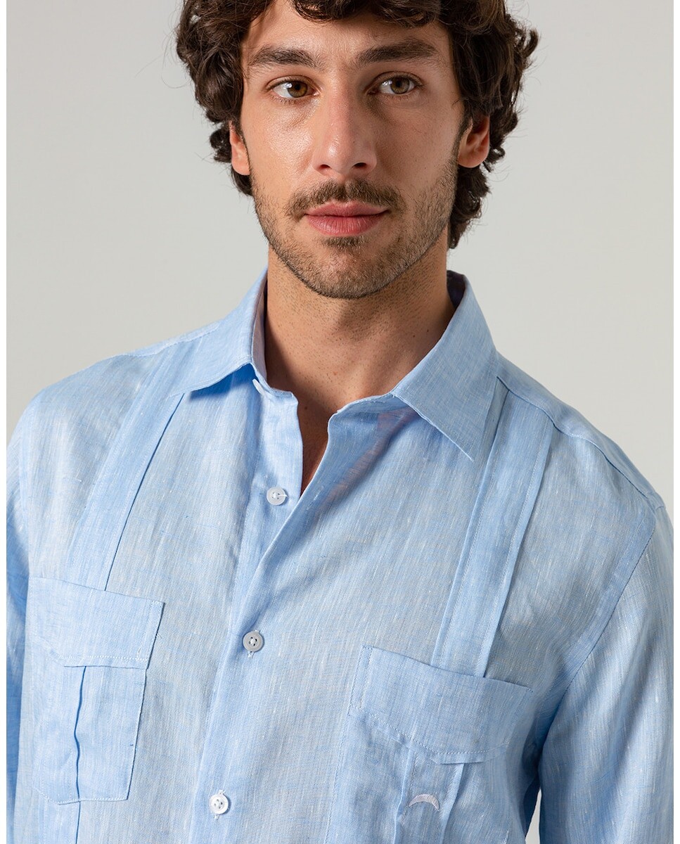 Однотонная узкая мужская льняная рубашка синего цвета Skydiver, синий
Однотонная узкая мужская льняная рубашка синего цвета Skydiver, синий