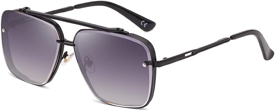 Солнцезащитные очки Dollger Oversized Square Aviator для мужчин, модная металлическая оправа, винтажные градиентные солнцезащитные очки с защитой UV400, C1:black Frame Gradient Grey Lens
Солнцезащитные очки Dollger Oversized Square Aviator для мужчин, модная металлическая оправа, винтажные градиентные солнцезащитные очки с защитой UV400, C1:black Frame Gradient Grey Lens