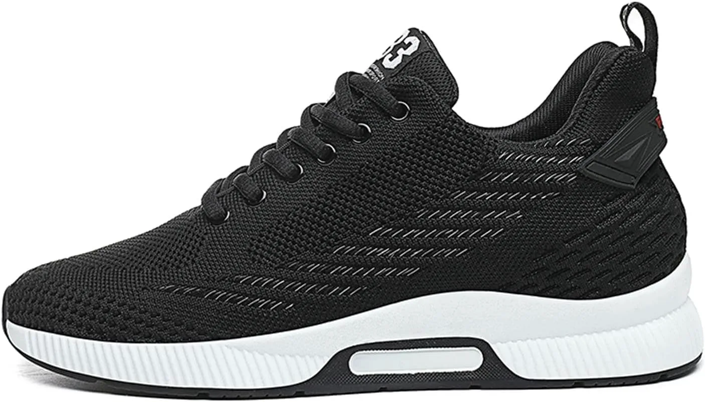 Мужские кроссовки-лифты с невидимым увеличением роста, спортивные повседневные кеды на шнуровке, делают вас выше, высота каблука - 6 см / 2,36 дюйма, скрытый каблук Meidiastra, черный
Мужские кроссовки-лифты с невидимым увеличением роста, спортивные повседневные кеды на шнуровке, делают вас выше, высота каблука - 6 см / 2,36 дюйма, скрытый каблук Meidiastra, черный