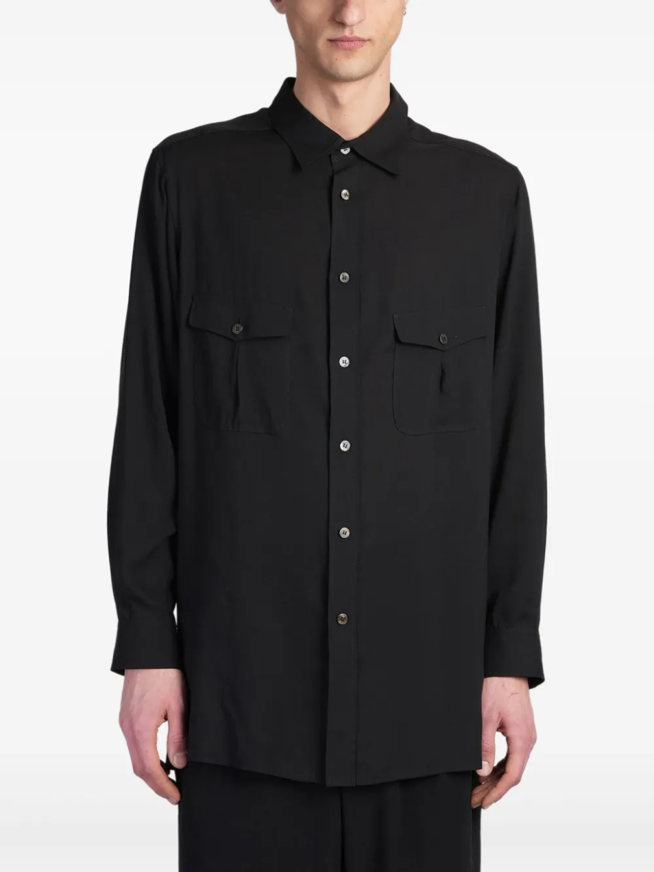 Рубашка с классическим воротником Y's, черный
Рубашка с классическим воротником Y's, черный