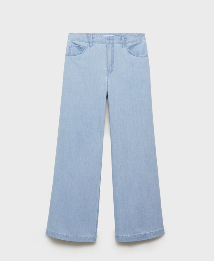 Женские джинсы средней посадки с широкими штанинами MANGO, Light Blue
Женские джинсы средней посадки с широкими штанинами MANGO, Light Blue