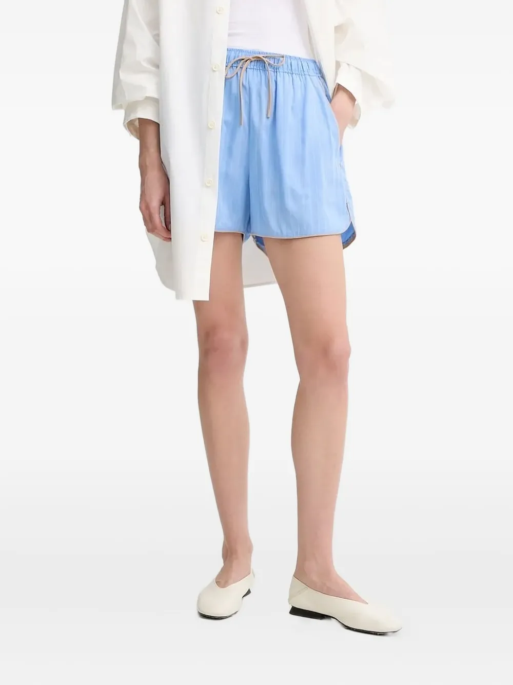 Шорты Uppi в тонкую полоску на завязках MUNTHE, синий
Шорты Uppi в тонкую полоску на завязках MUNTHE, синий