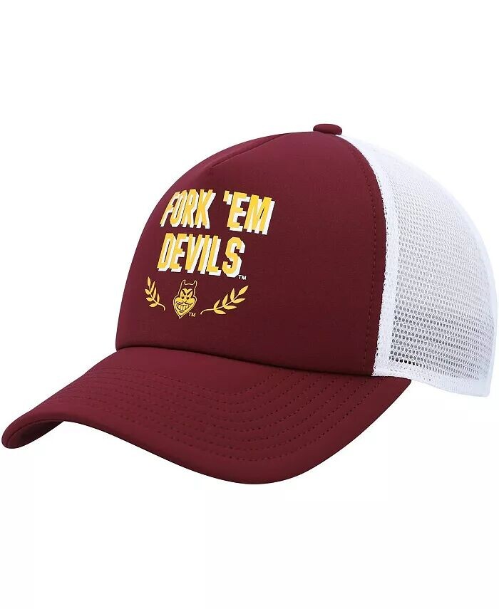 Мужская темно-бордовая шапка Trucker с регулируемой вставкой Arizona State Sun Devils Phrase Foam Front adidas
Мужская темно-бордовая шапка Trucker с регулируемой вставкой Arizona State Sun Devils Phrase Foam Front adidas