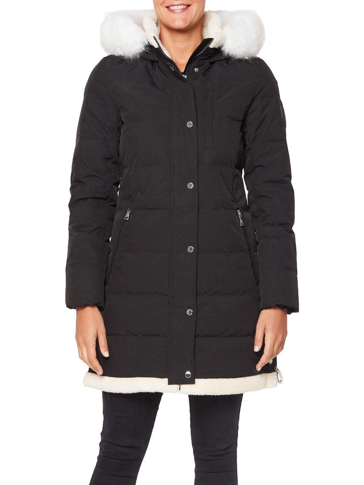 Женская теплая куртка-пуховик из искусственного меха Vince Camuto, черный
Женская теплая куртка-пуховик из искусственного меха Vince Camuto, черный