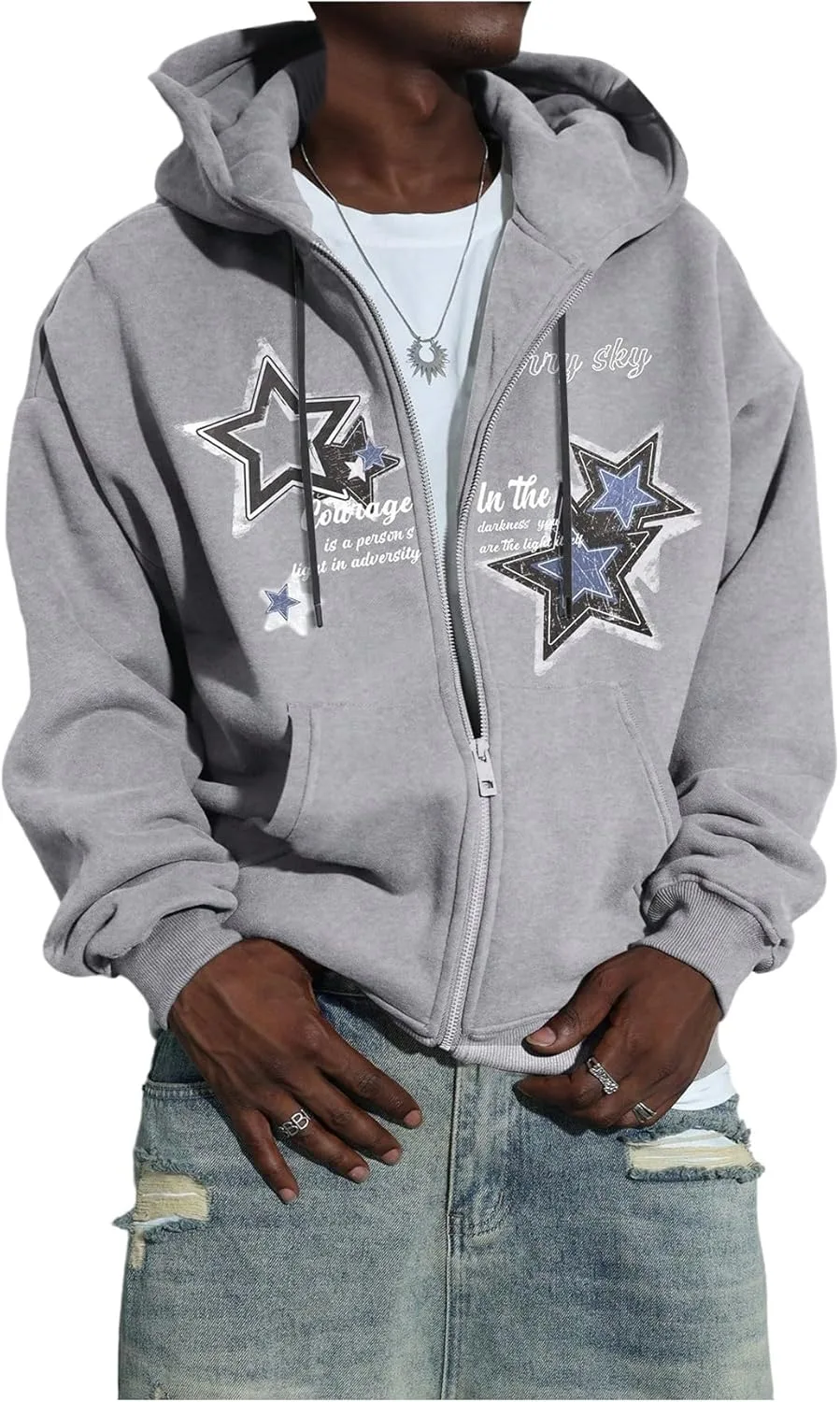 Мужская худи с принтом Star Graphic Zip Up RoseSeek
Мужская худи с принтом Star Graphic Zip Up RoseSeek