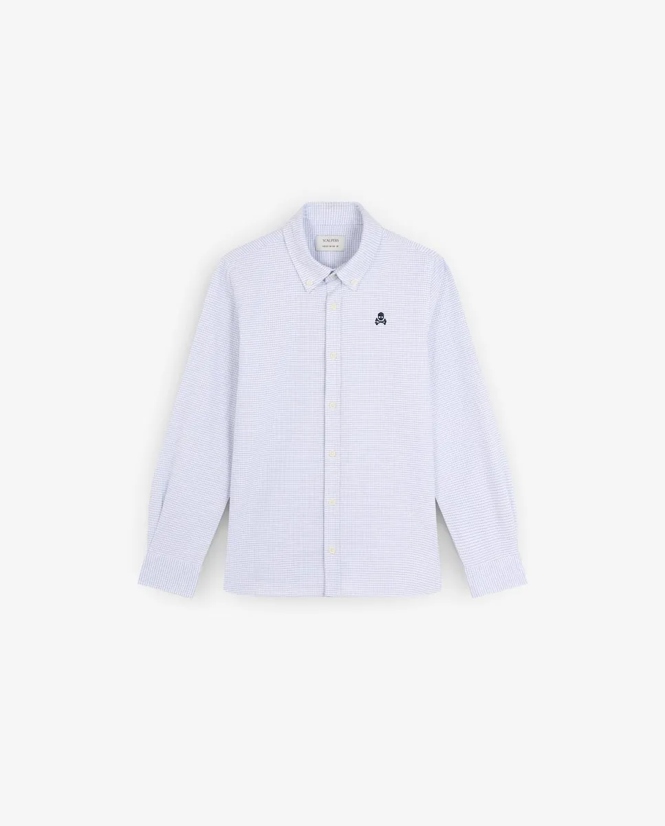 Рубашка для мальчика в клетку, свободного кроя, с застегивающимся воротником Scalpers, синий
Рубашка для мальчика в клетку, свободного кроя, с застегивающимся воротником Scalpers, синий