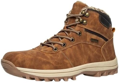 Утепленные туристические ботинки - водонепроницаемые, дышащие, противоскользящие, теплые и прочные мужские ботинки - идеальны для работы на улице, снега и льда Fmshi, Sepia
Утепленные туристические ботинки - водонепроницаемые, дышащие, противоскользящие, теплые и прочные мужские ботинки - идеальны для работы на улице, снега и льда Fmshi, Sepia