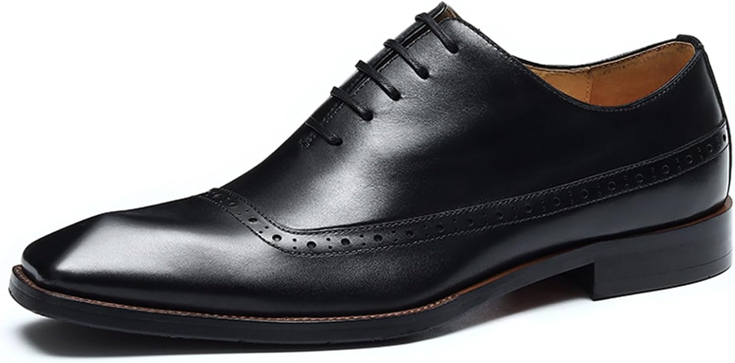 Мужские винтажные оксфорды, шнурованные, из натуральной кожи с крыльями и брогированием, стильные офисные формальные туфли для деловых встреч Hlasmspe, черный
Мужские винтажные оксфорды, шнурованные, из натуральной кожи с крыльями и брогированием, стильные офисные формальные туфли для деловых встреч Hlasmspe, черный