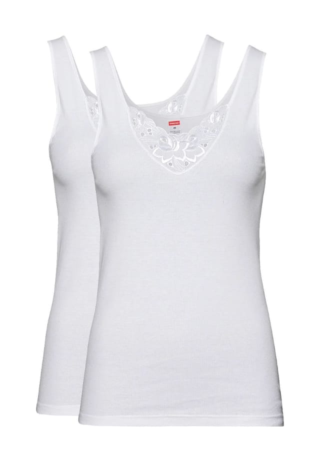 Майка Gisela 2 шт. кружевной вырез -Con-Ta-, белый
Майка Gisela 2 шт. кружевной вырез -Con-Ta-, белый