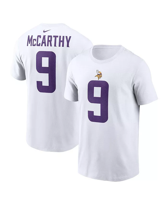 Мужская футболка J.J. McCarthy с именем и номером игрока Minnesota Vikings, белая Nike
Мужская футболка J.J. McCarthy с именем и номером игрока Minnesota Vikings, белая Nike