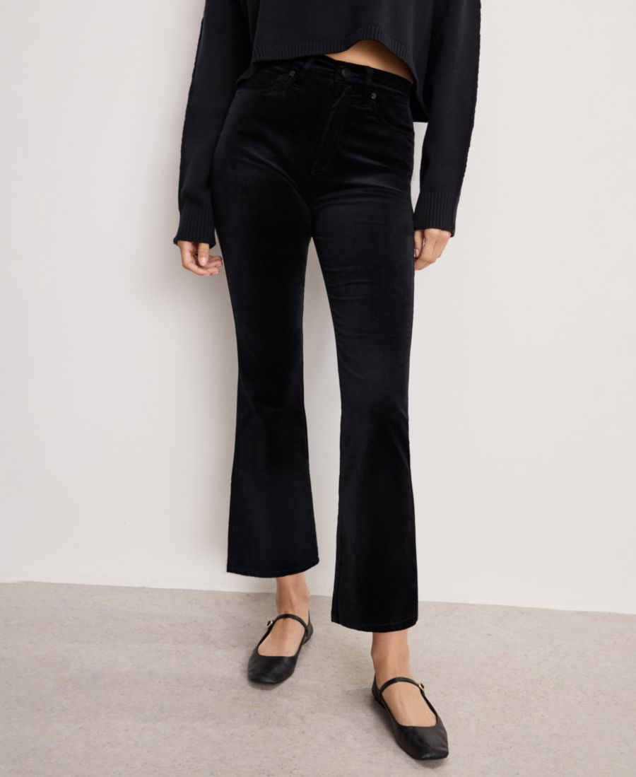 Женские бархатные брюки с высокой посадкой и расклешенной юбкой, стандартные и большие размеры Good American, Black
Женские бархатные брюки с высокой посадкой и расклешенной юбкой, стандартные и большие размеры Good American, Black