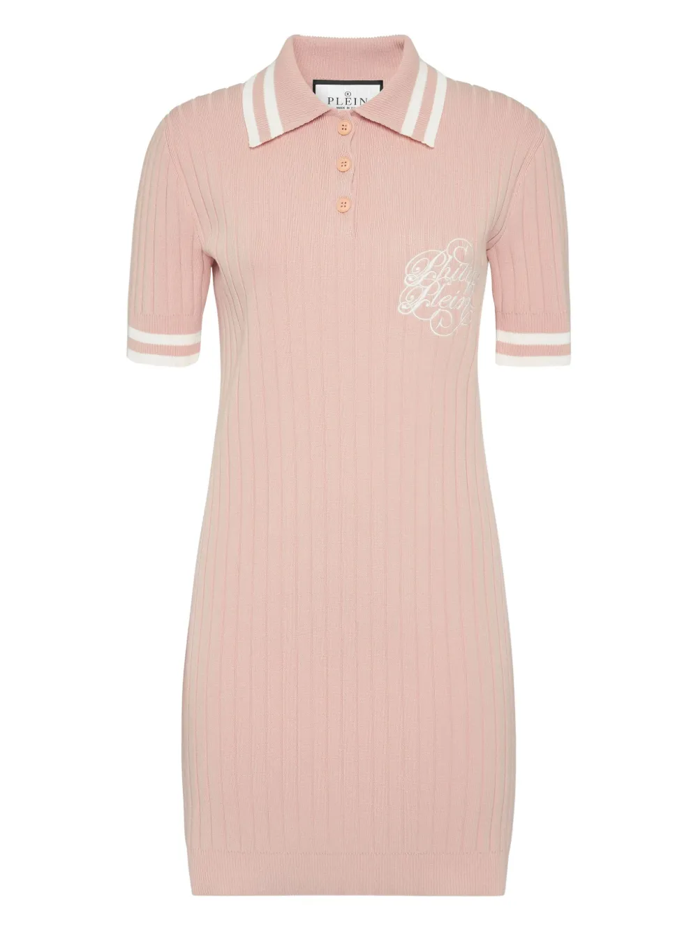 Платье-поло из ребристой ткани Philipp Plein, розовый
Платье-поло из ребристой ткани Philipp Plein, розовый