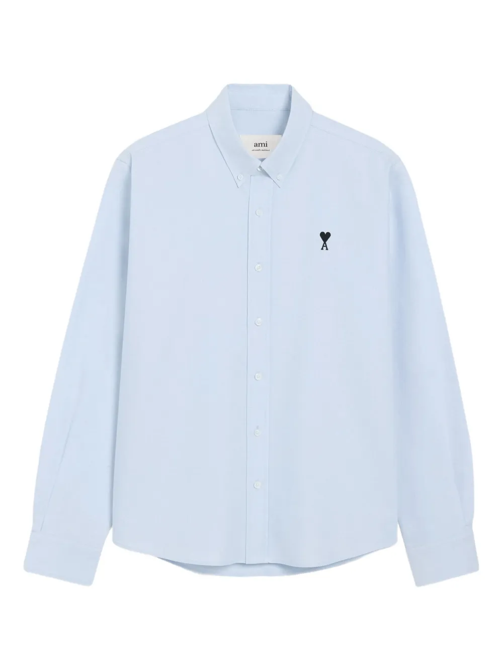 Хлопковая рубашка на пуговицах AMI Paris, синий
Хлопковая рубашка на пуговицах AMI Paris, синий