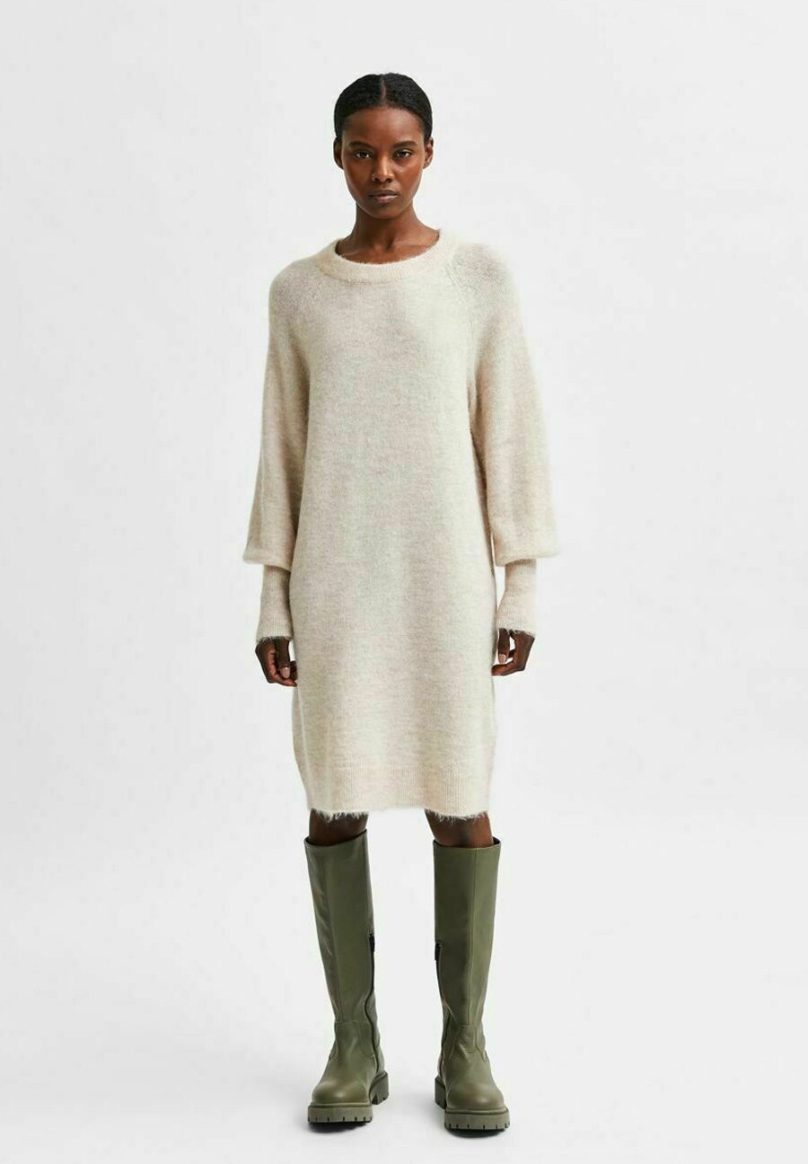 Трикотажное платье SLFLULU DRESS O NECK Selected Femme, цвет birch
Трикотажное платье SLFLULU DRESS O NECK Selected Femme, цвет birch