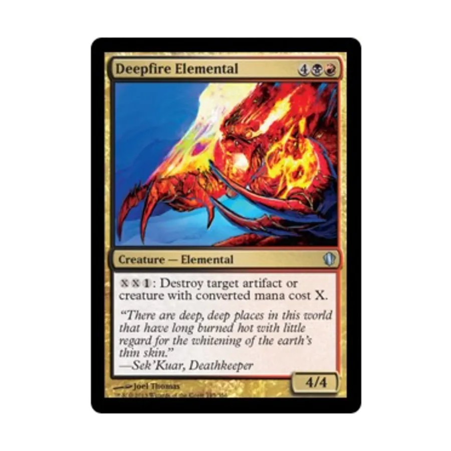 CCG Элементаль глубокого огня (U), MTG - Commander 2013
CCG Элементаль глубокого огня (U), MTG - Commander 2013