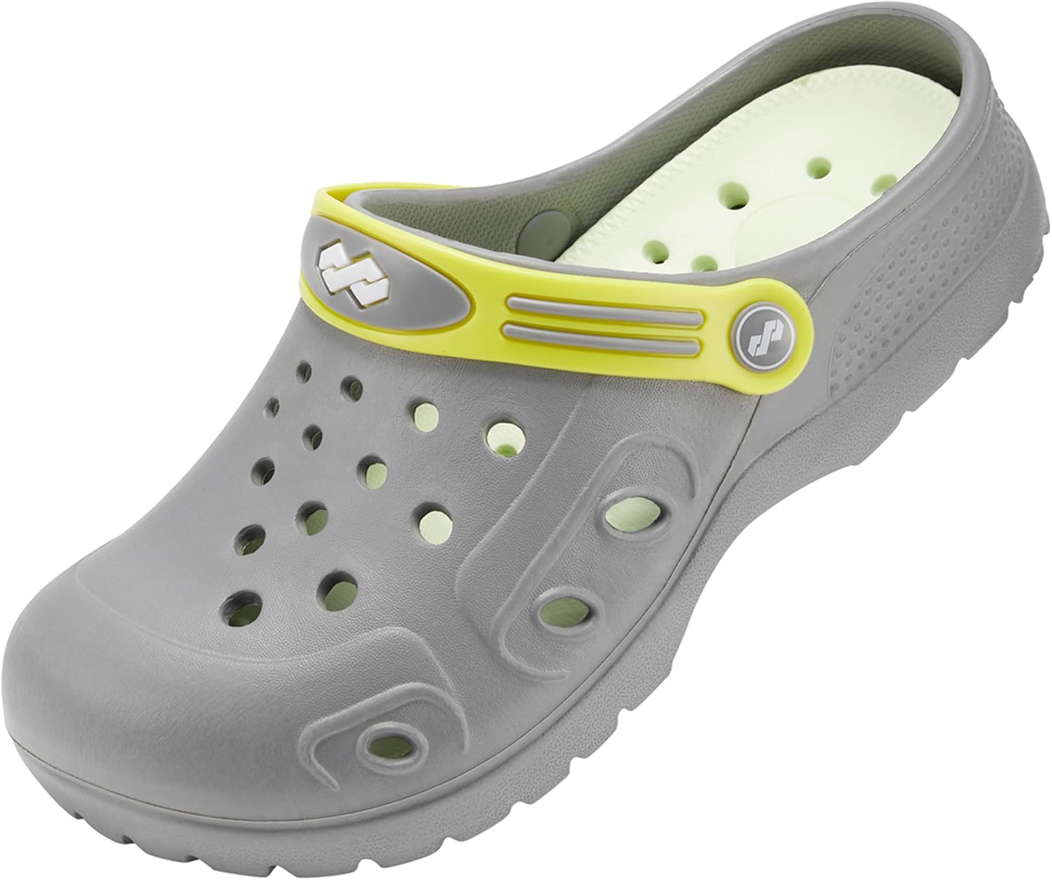 Садовые сабо YUNGPRIME для мужчин и женщин, пляжные тапочки без шнурков со съемной амортизирующей стелькой, серый
Садовые сабо YUNGPRIME для мужчин и женщин, пляжные тапочки без шнурков со съемной амортизирующей стелькой, серый