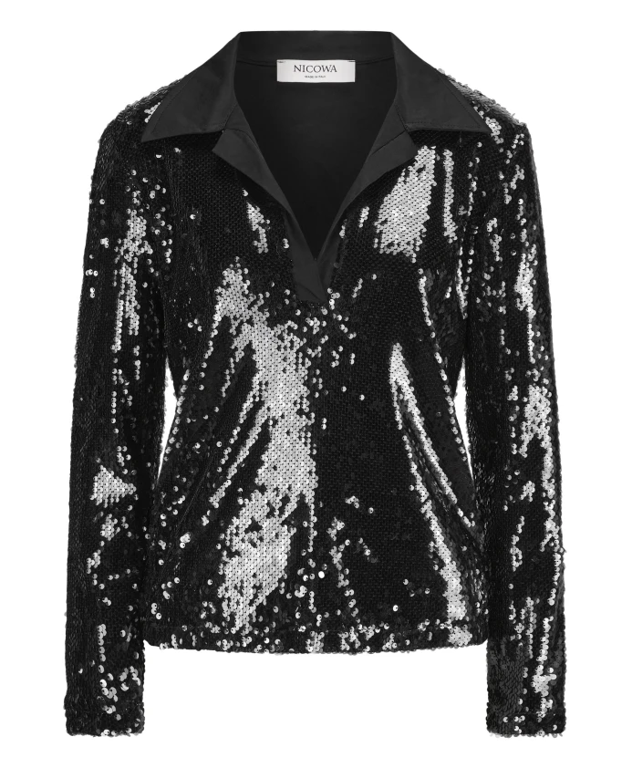 Поло с пайетками oriwilo Nicowa, черный
Поло с пайетками oriwilo Nicowa, черный