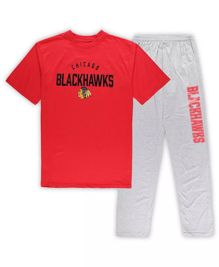 Мужской домашний комплект Chicago Blackhawks (красный, серый меланж) Big and Tall: футболка и брюки Profile
Мужской домашний комплект Chicago Blackhawks (красный, серый меланж) Big and Tall: футболка и брюки Profile