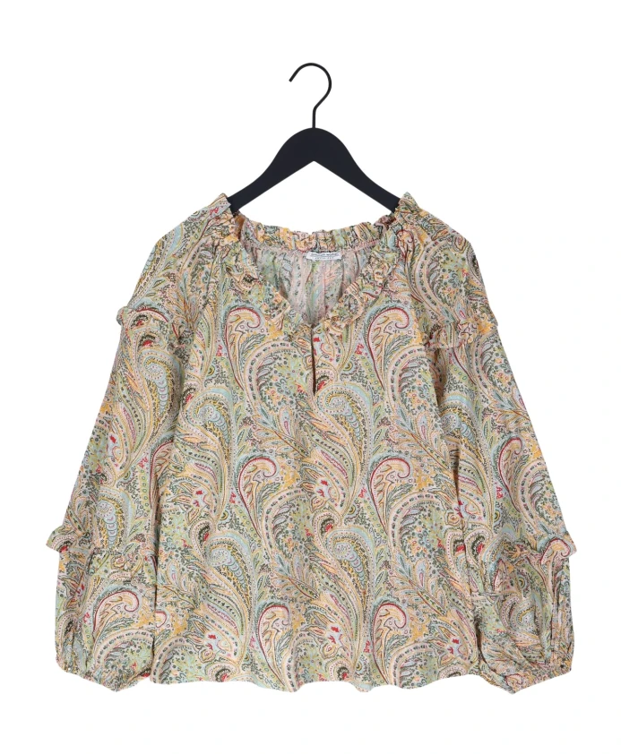 Топ с длинными рукавами и нежным узором «пейсли». Summum Woman, мультиколор
Топ с длинными рукавами и нежным узором «пейсли». Summum Woman, мультиколор