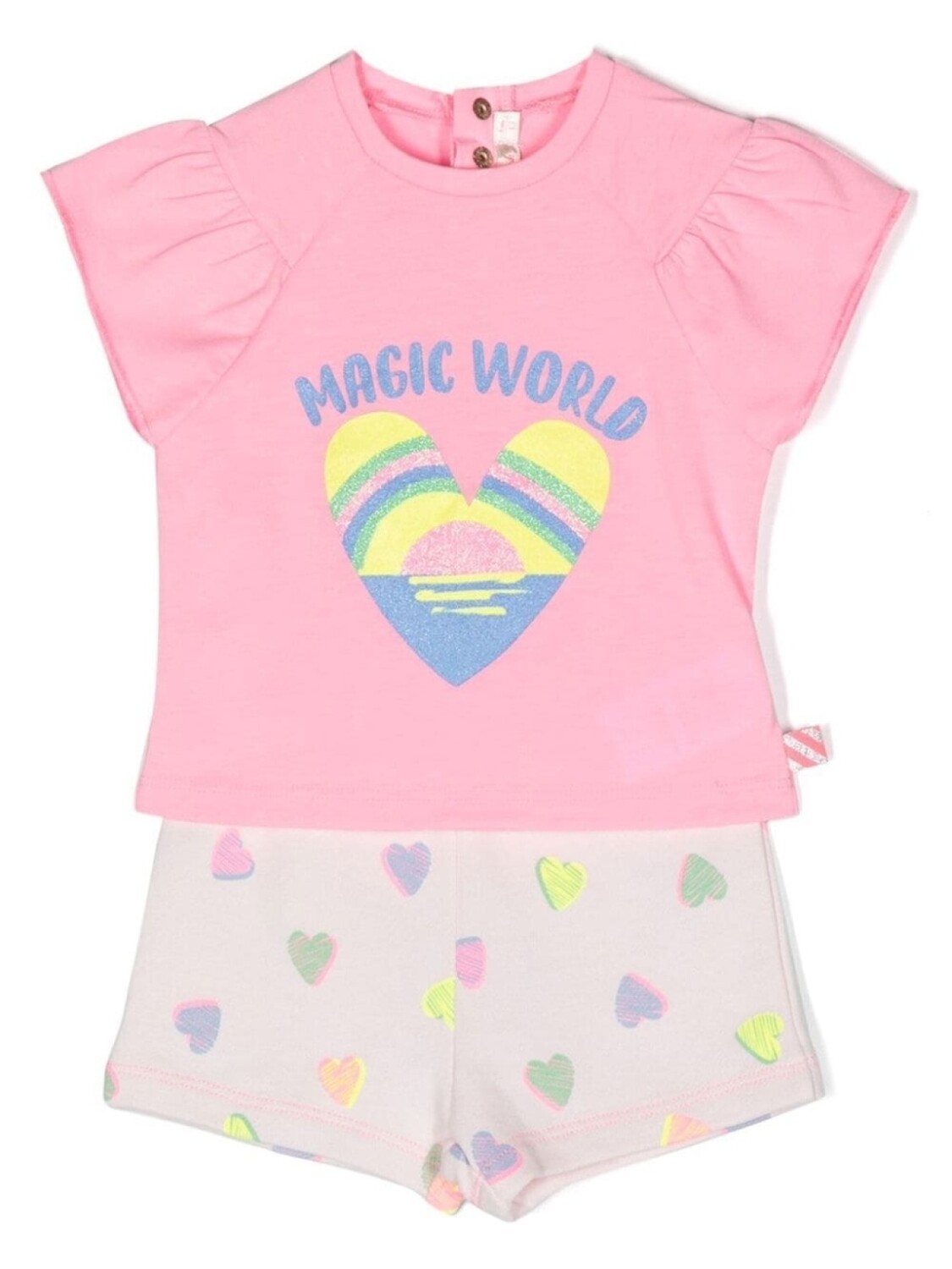 Billieblush комплект из футболки и шортов с принтом, розовый
Billieblush комплект из футболки и шортов с принтом, розовый