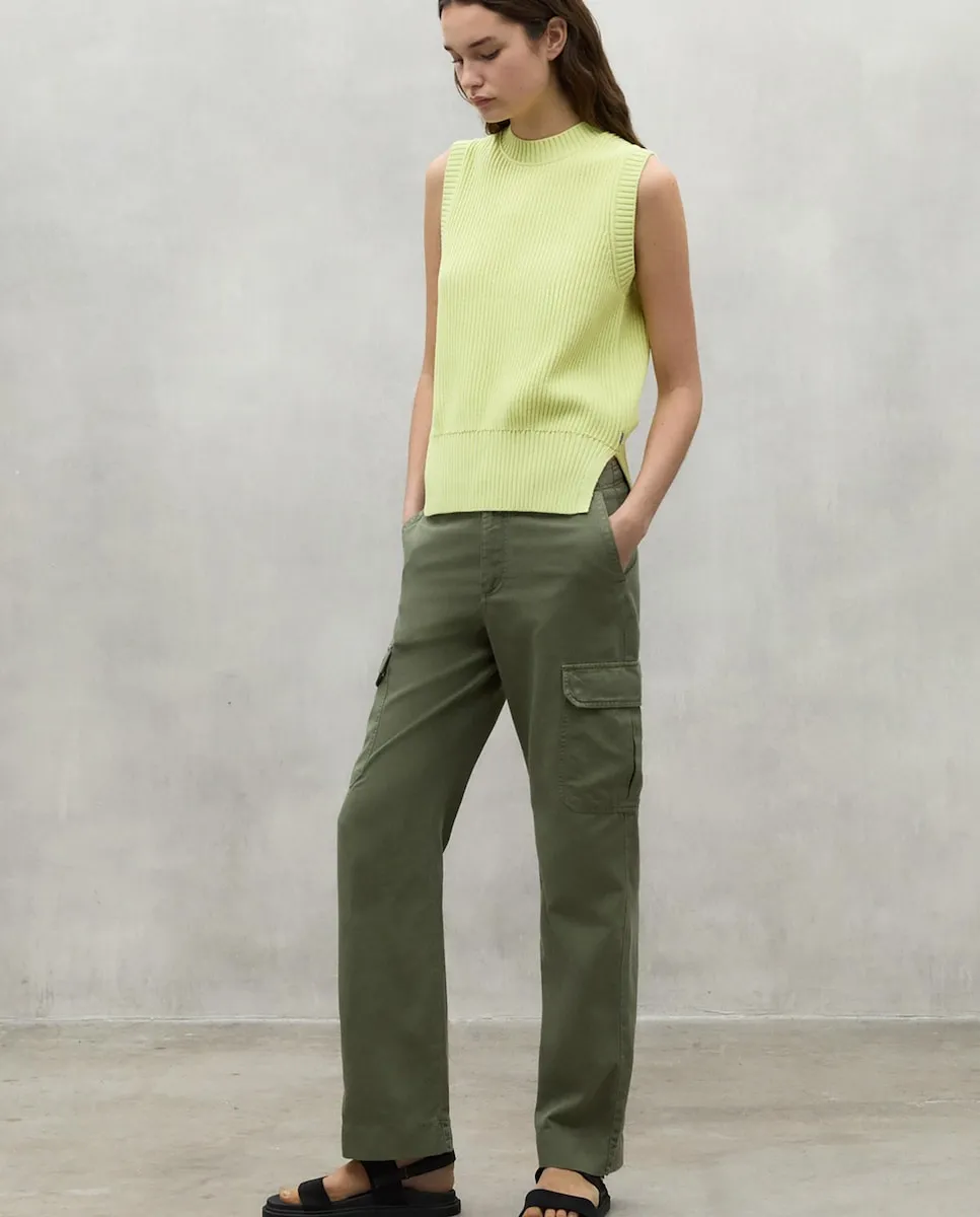 Женский жилет с круглым вырезом и боковыми разрезами Ecoalf, зеленый
Женский жилет с круглым вырезом и боковыми разрезами Ecoalf, зеленый