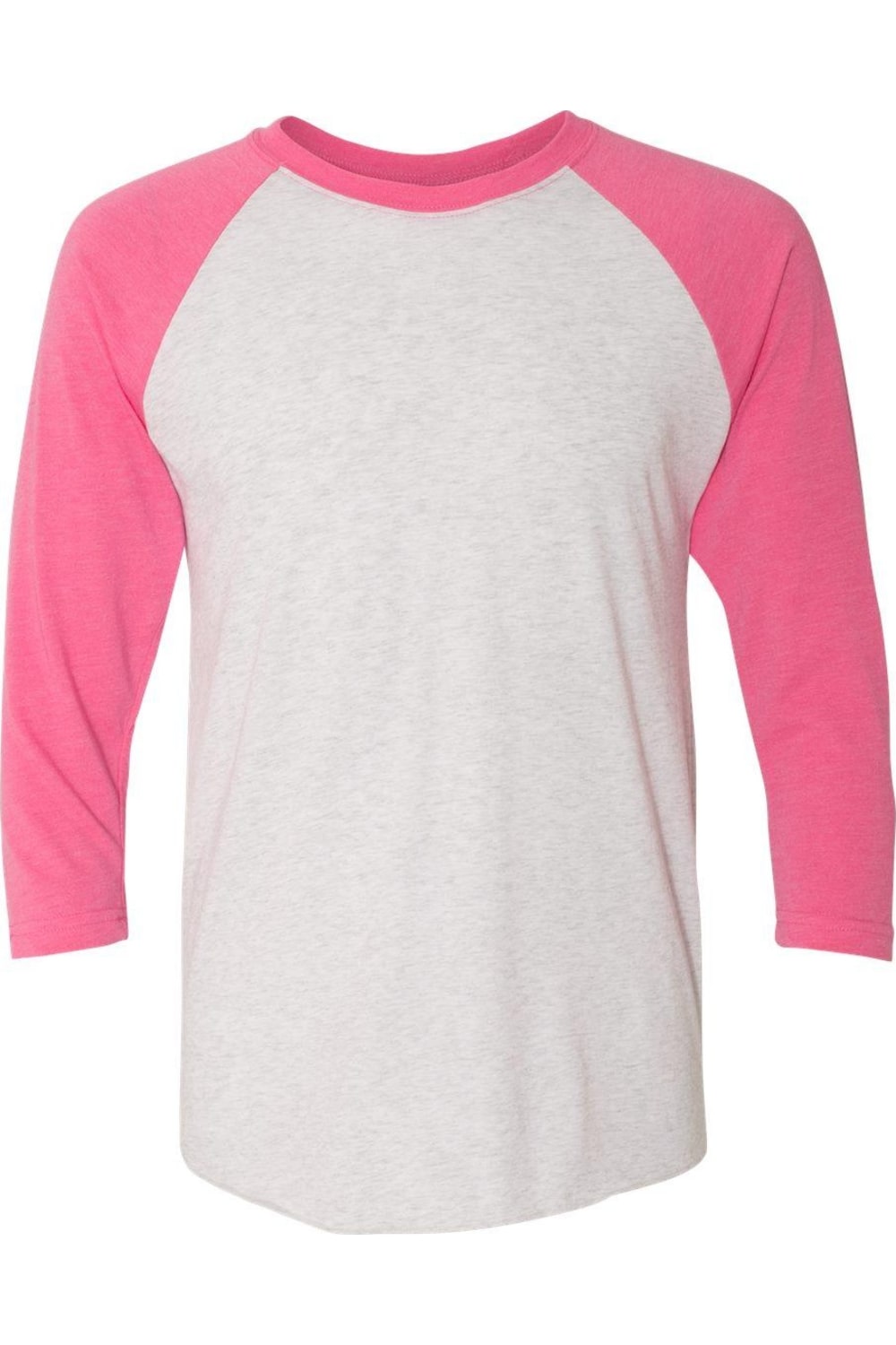 Футболка унисекс Triblend с рукавами реглан три четверти Next Level, цвет vintage pink sleeves/ heather white body
Футболка унисекс Triblend с рукавами реглан три четверти Next Level, цвет vintage pink sleeves/ heather white body