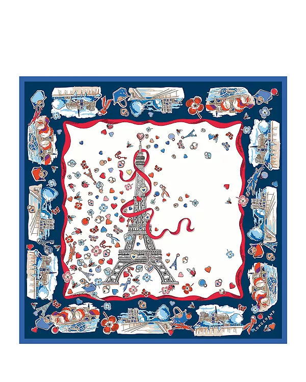 Шелковый шарф «Конная башня» Longchamp, мультиколор
Шелковый шарф «Конная башня» Longchamp, мультиколор