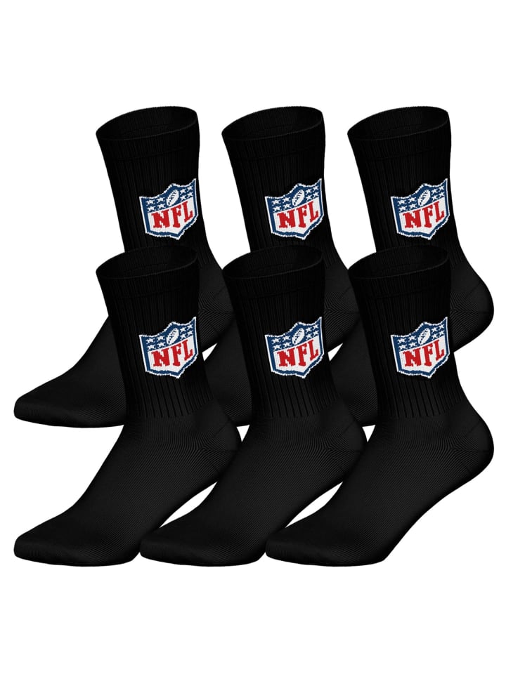 NFL Носки, 6 пар, черные
NFL Носки, 6 пар, черные