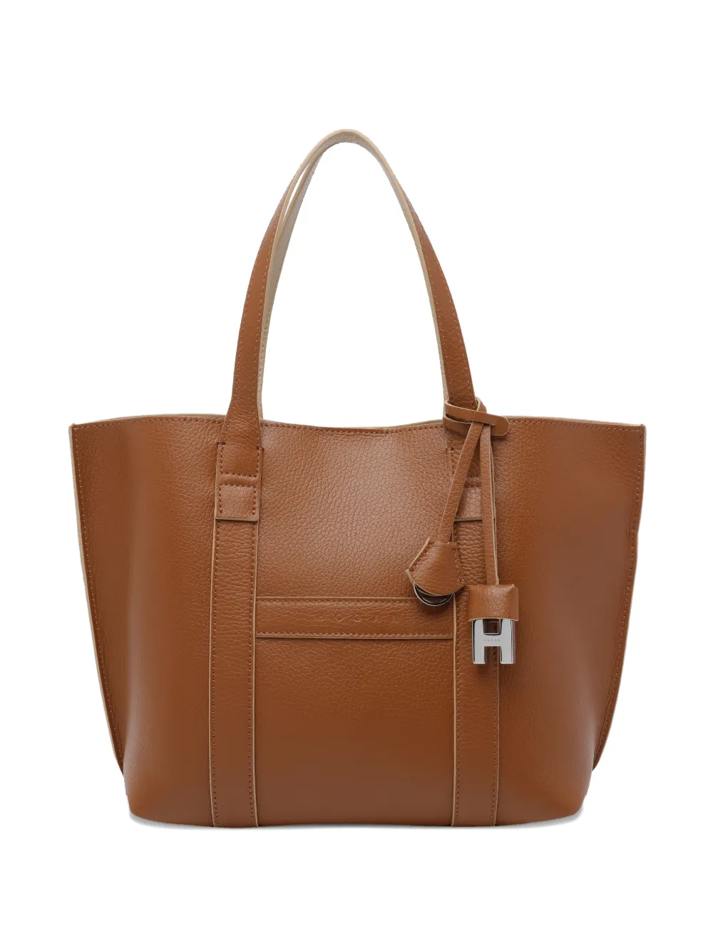 Маленькая кожаная сумка-тоут с надписью Hogan, коричневый
Маленькая кожаная сумка-тоут с надписью Hogan, коричневый