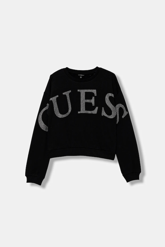 Хлопковая толстовка Guess, черный
Хлопковая толстовка Guess, черный