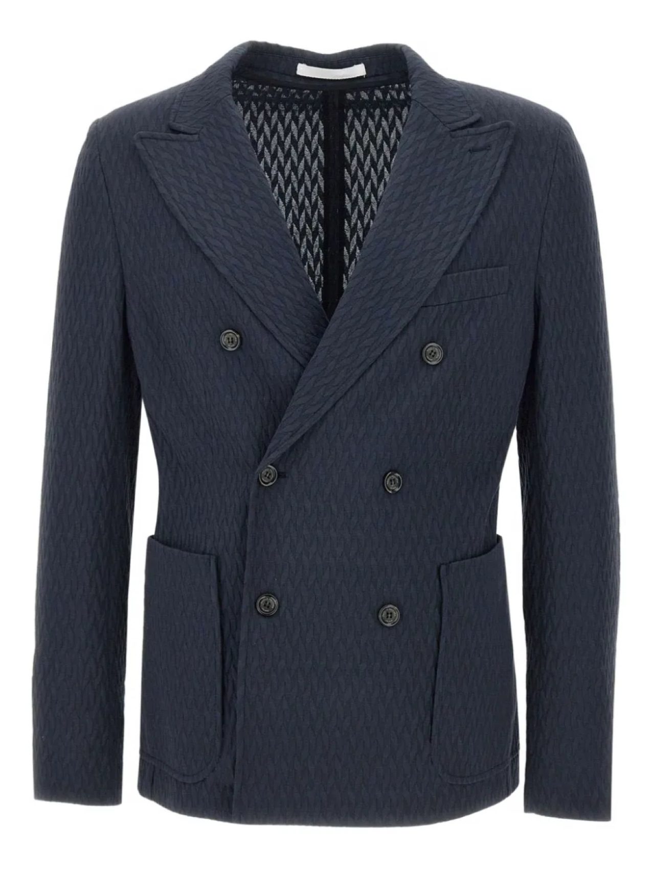 Пиджак с узорчатым жаккардом Paolo Pecora, синий
Пиджак с узорчатым жаккардом Paolo Pecora, синий