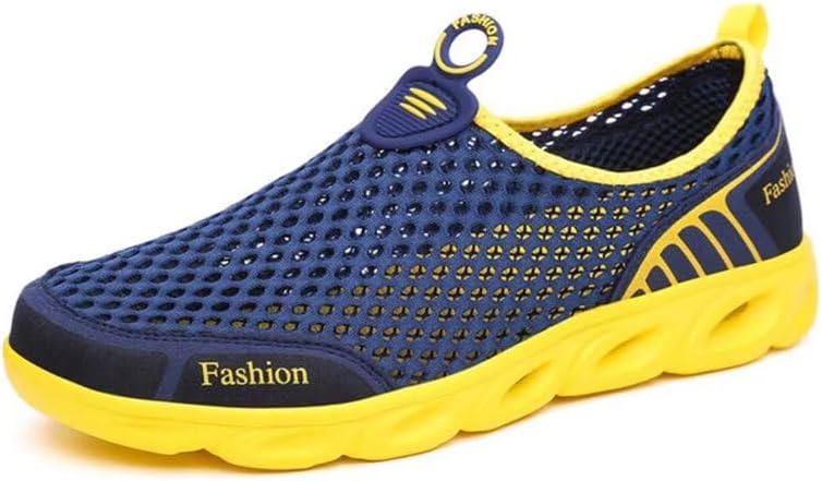 Мужские и женские легкие дышащие водные тапочки для реки и пляжа Zonkacen, синий/желтый
Мужские и женские легкие дышащие водные тапочки для реки и пляжа Zonkacen, синий/желтый