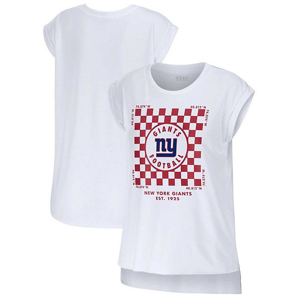 Женский белый футболка-майка New York Giants Checker Wear By Erin Andrews
Женский белый футболка-майка New York Giants Checker Wear By Erin Andrews