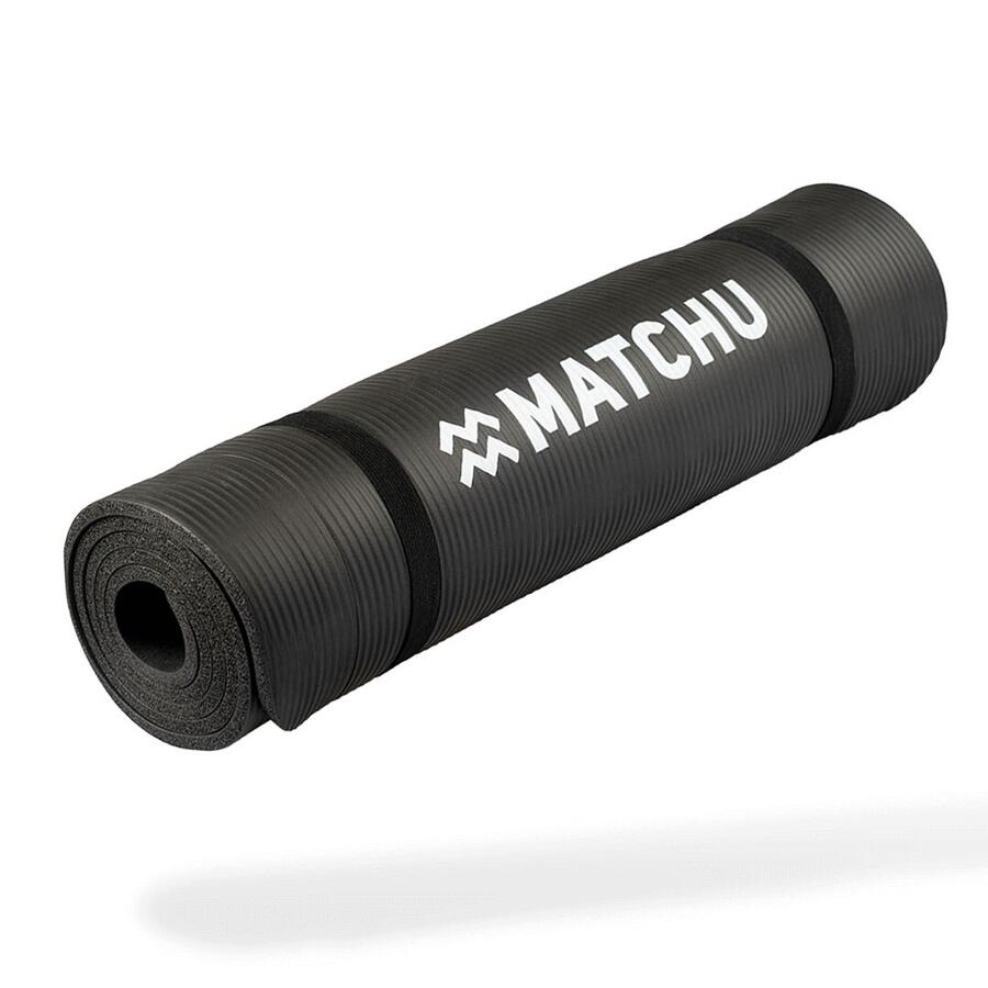 MATCHU SPORTS Коврик для йоги 180x60x0,9 см - гимнастический коврик - коврик для фитнеса - спортивный коврик чёрный
MATCHU SPORTS Коврик для йоги 180x60x0,9 см - гимнастический коврик - коврик для фитнеса - спортивный коврик чёрный