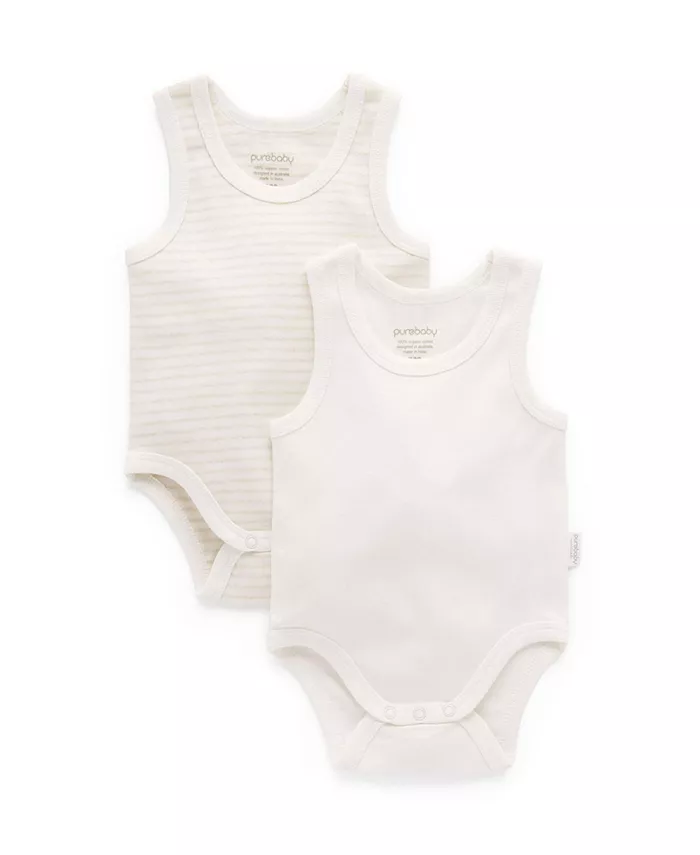 Боди для мальчиков и девочек из ребристой ткани, 2 шт. в упаковке Purebaby, белый
Боди для мальчиков и девочек из ребристой ткани, 2 шт. в упаковке Purebaby, белый