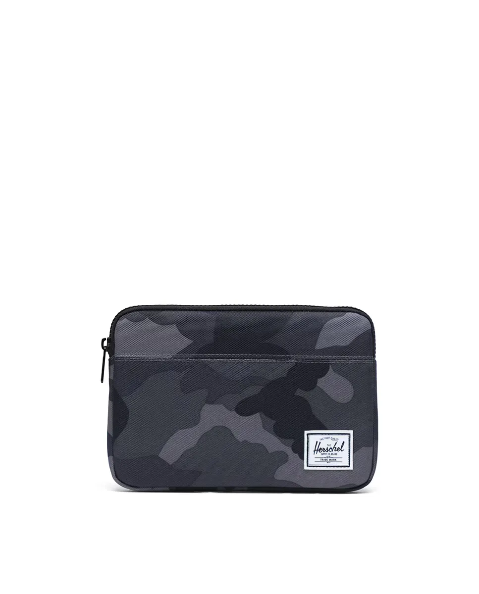 Чехол унисекс для iPad mini с серой молнией Herschel, черный 
Чехол унисекс для iPad mini с серой молнией Herschel, черный